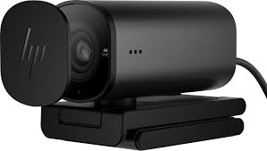 HP 965 4K Streaming Webcam with Ultra HD Resolution, Built-In Microphone, AI Auto Framing and HDR for Professional Video Calls and Streaming