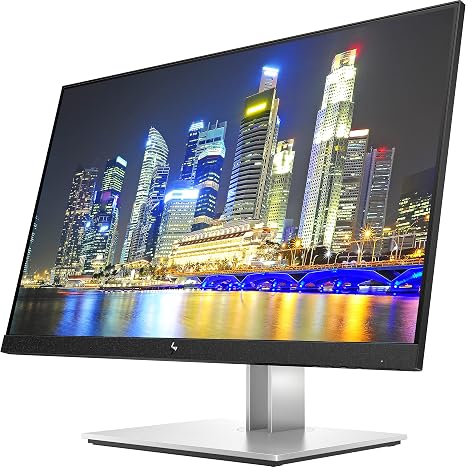 HP E24 G4 32-Inch Full HD IPS Monitor with ergonomic design, vivid color accuracy, wide viewing angles, and business-class performance for office and home use.