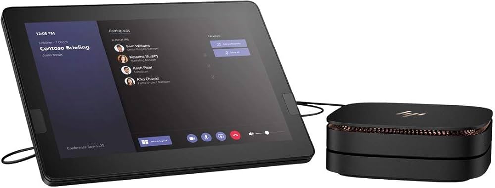 HP Elite Slice G2 Core i5 8GB RAM, 256GB SSD, and touch-enabled conferencing features. Ideal for business, office productivity, and meeting rooms. X-UK