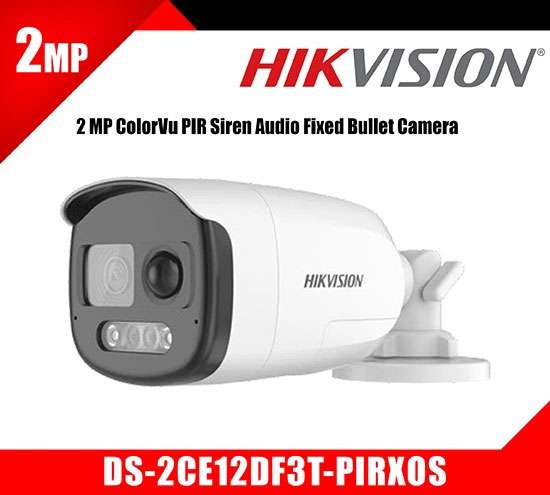 Hikvision DS-2CE12DF3T-PIRXOS 3.6mm 2MP TVI ColorVu Bullet
